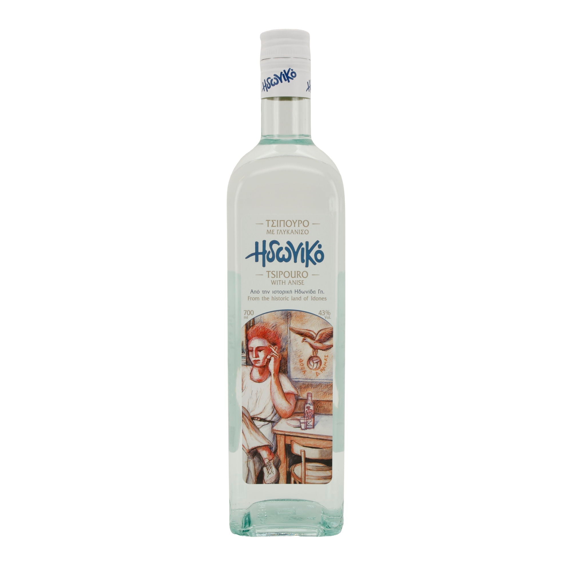 Idoniko Tsipouro | Mit Anis | Griechenland | 43 % vol | 700 ml Costa Lazaridi